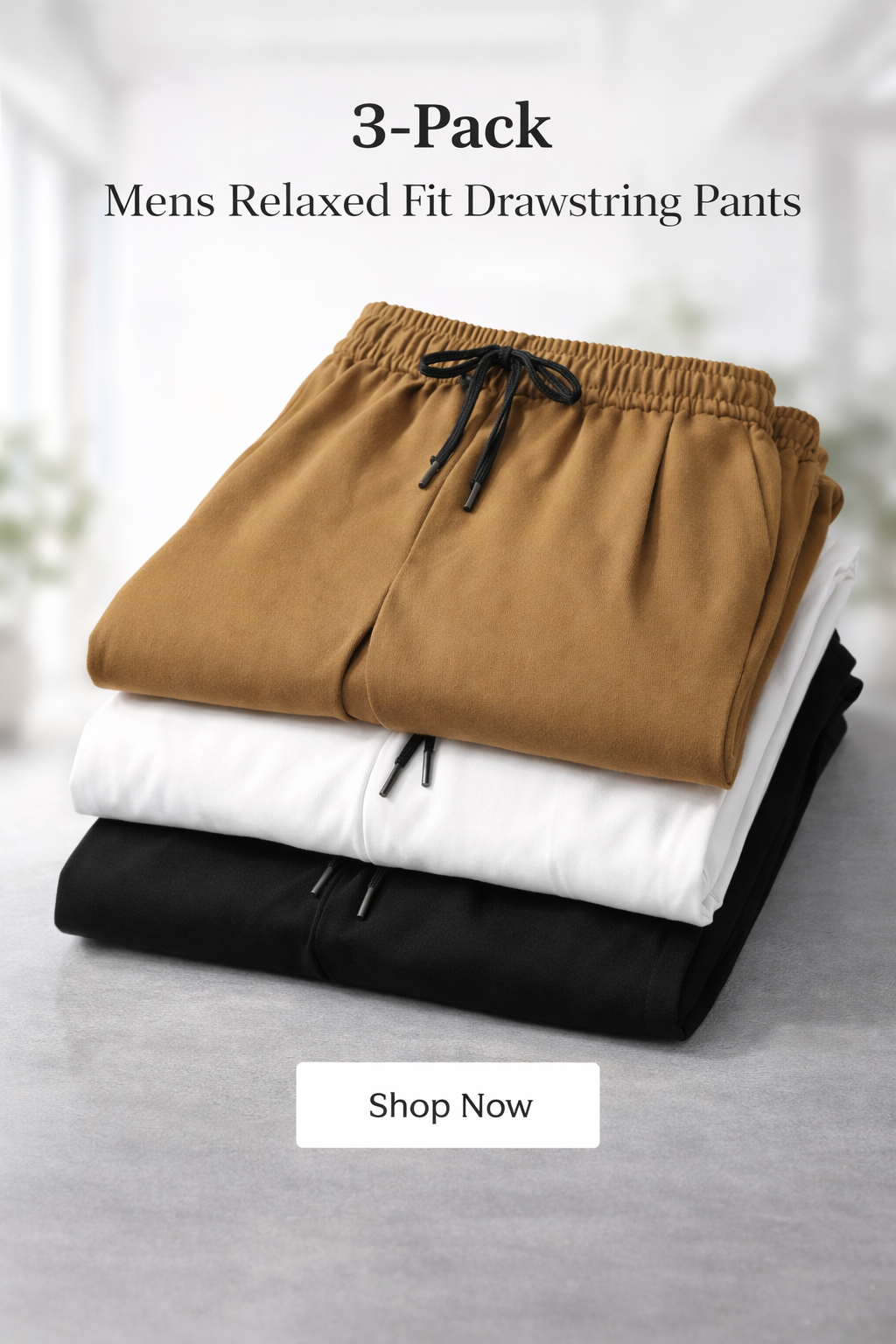 Pack of 3 Premium Comfort Trousers